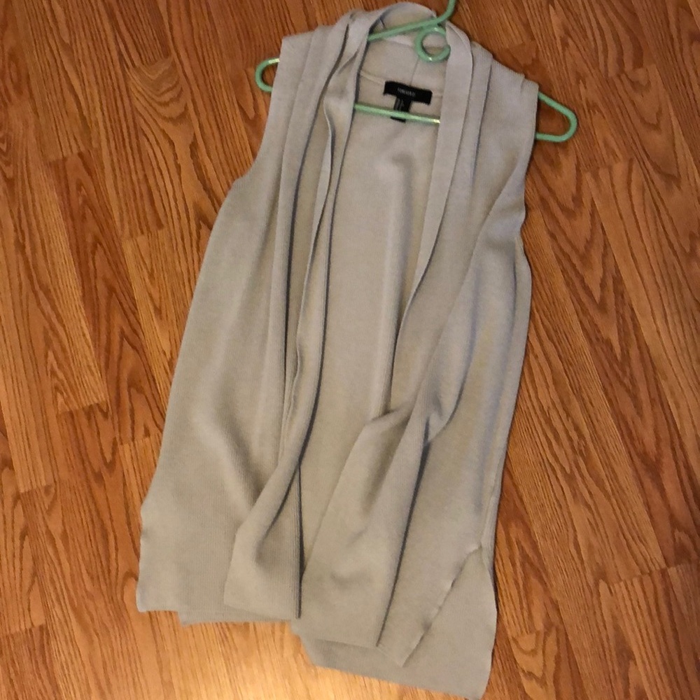 Gray cardigan